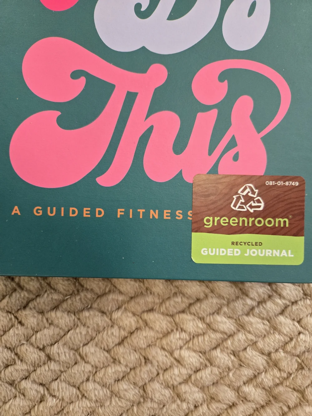 Greenroom Guided Fitness Journal + Not Today Stress Pencil Pouch NWT